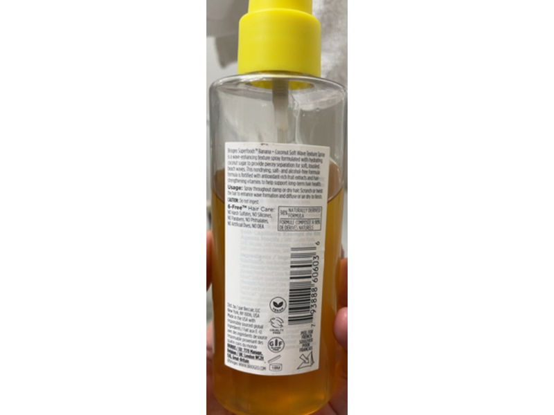 Briogeo Superfoods Banana + Coconut Soft Wave Texture Spray, 5.75 fl oz/170 mL