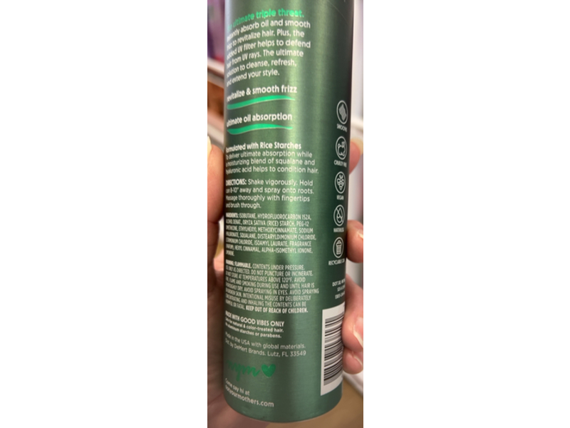 Not Your Mother's 3 In 1 Clean Freak Dry Shampoo, Floral Fusion, 7 oz/198 g