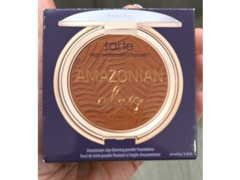 Tarte Amazonian Clay Blurring Powder Foundation, 57N Rich Neutral, 0.28 oz/8 g