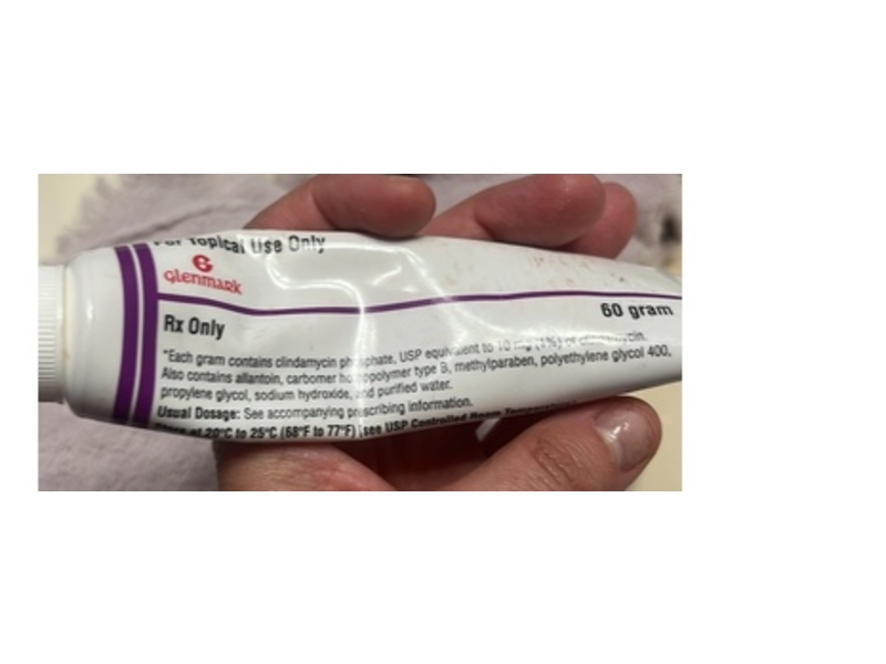 Clindamycin Phosphate Gel1%, 60 g, Glenmark (Rx)