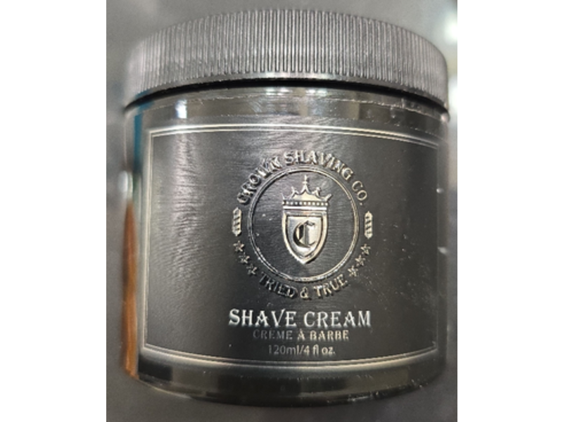 Crown Shaving Co Tried & True Shave Cream, 4 fl oz/120 mL