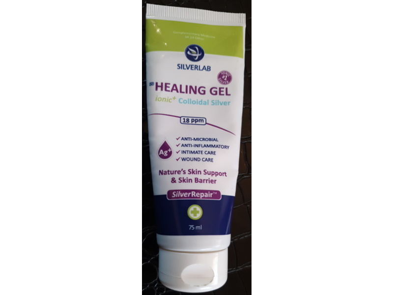 Silverlab Colloidal Silver Gel Tube, 75 mL
