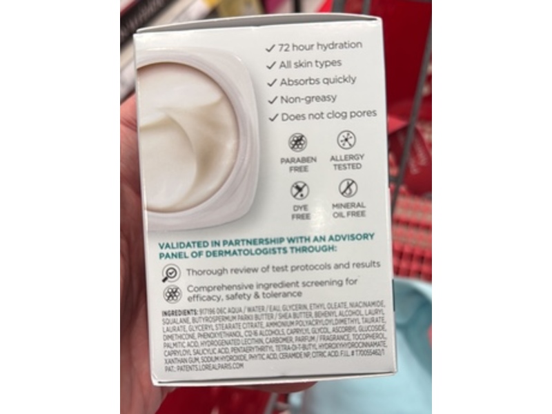 Loreal Paris Bright Reveal Glow Moisturizer, Vitamin C, 1.7 oz/48 g