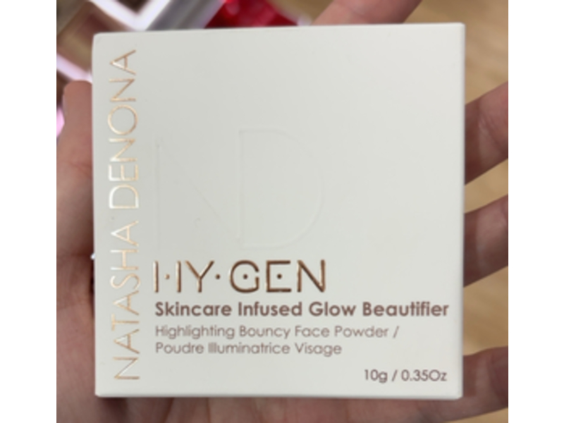 Natasha Denona Hy-Gen Skincare Infused Glow Beautifier Highlighting Bouncy Face Powder, 01 Light, 0.35 oz/10 mL