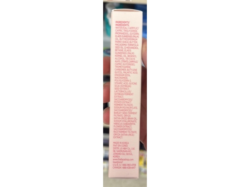The Face Shop Rice Water Bright Vegan Eye Cream, 0.67 fl oz/20 mL