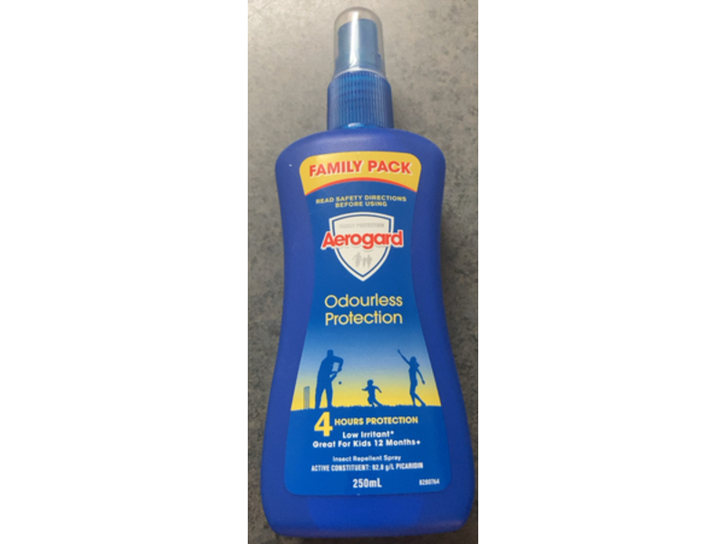 Aerogard Odourless Protection Insect Repellent Spray, 250 mL