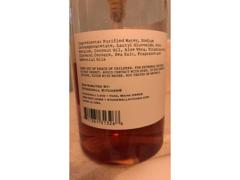 Stonewall Kitchen Maine Woods Hand Soap, 16.9 fl oz/500 mL