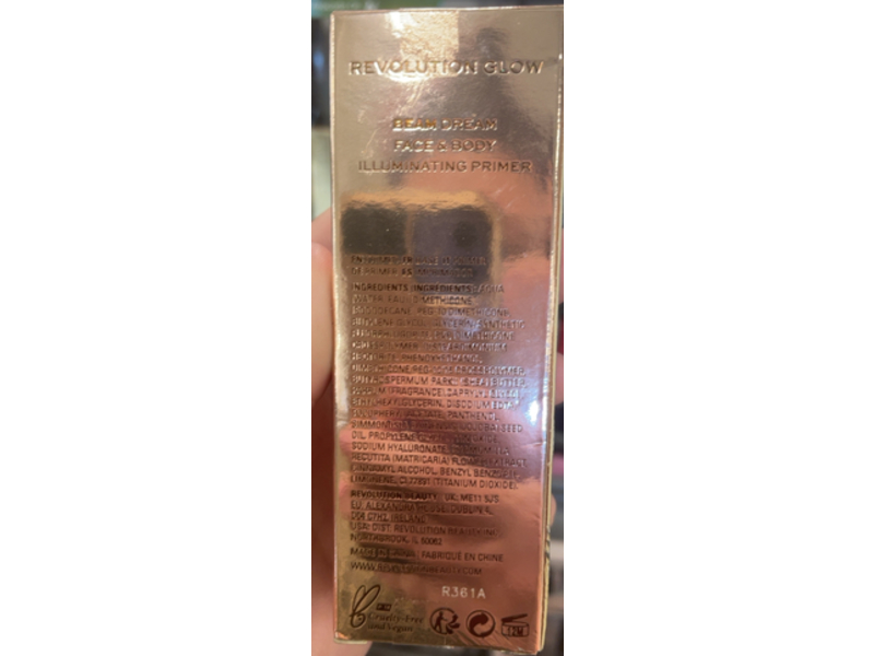 Revolution Glow Beam Dream Illuminating Primer, 0.60 fl oz/18 mL
