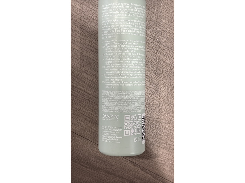 L'anza Leave-In Hair Conditioner Neem Plant Detangling Primer, 6.8 fl oz/200 mL