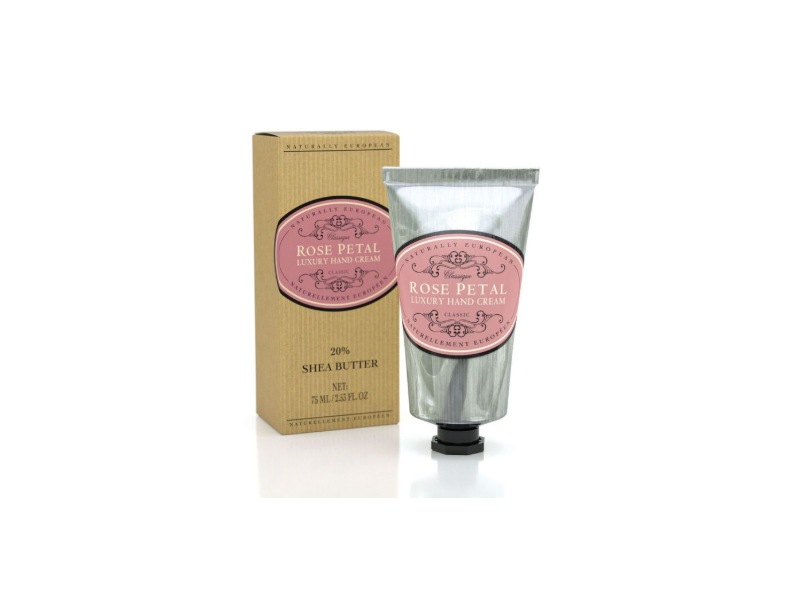 Naturally European Hand Cream, Rose Petal 20% Shea Butter, 2.53 fl oz/75 mL