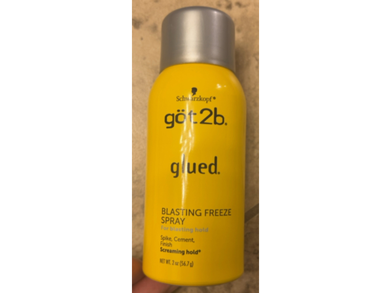 Schwarzkopf Got2B Glued Blasting Freeze Spray, 2 oz/56.7 g