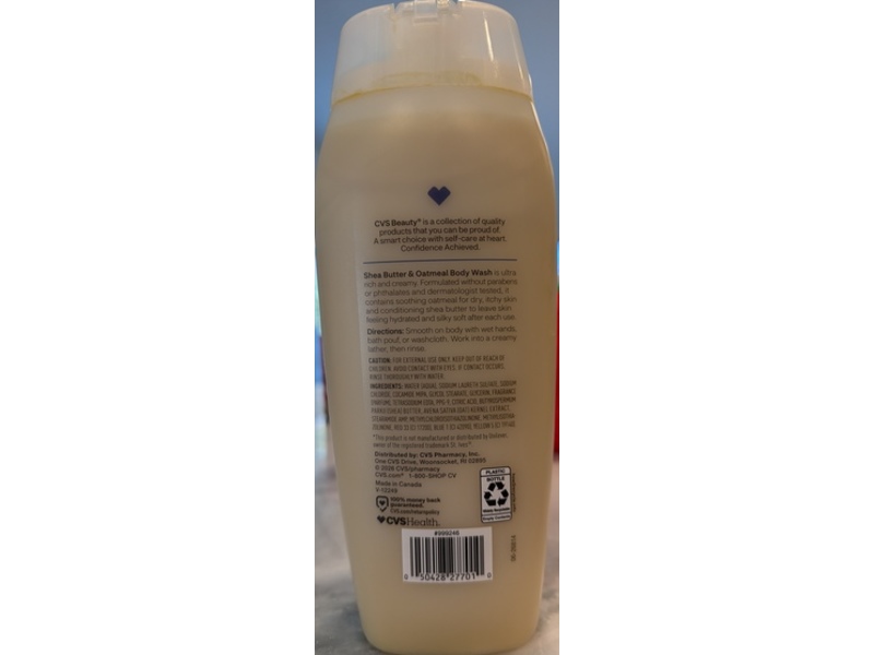 CVS Body Wash, Shea Butter & Oatmeal, 24 fl oz/710 mL