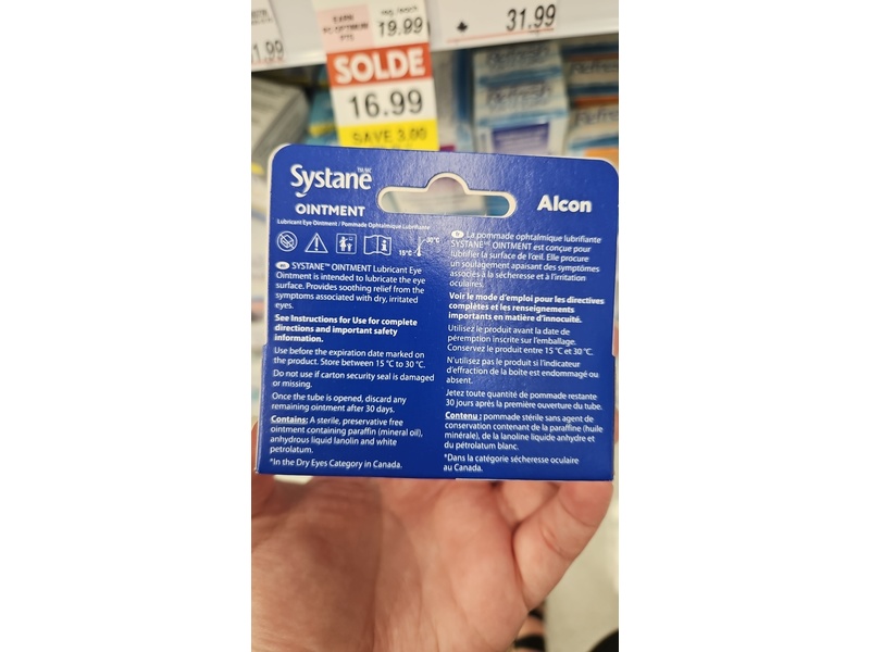 Systane Nighttime Lubricant Eye Ointment, 0.12 oz/3.5 g, Pack Of 10