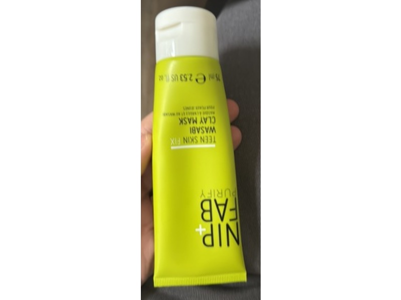 Nip+Fab Teen Skin Fix Wasabi Clay Mask, 2.53 fl oz/75 mL