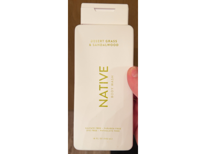 Native Body Wash, Desert Grass & Sandalwood, 18 fl oz/532 mL