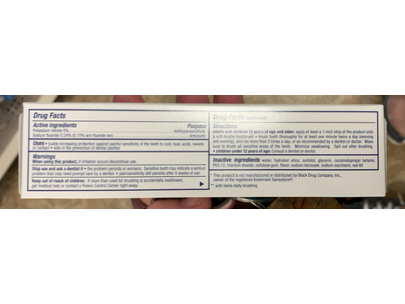 Natural White Sensitive Extreme Whitening Toothpaste, 3.4 oz/96.4 g, Pack Of 2