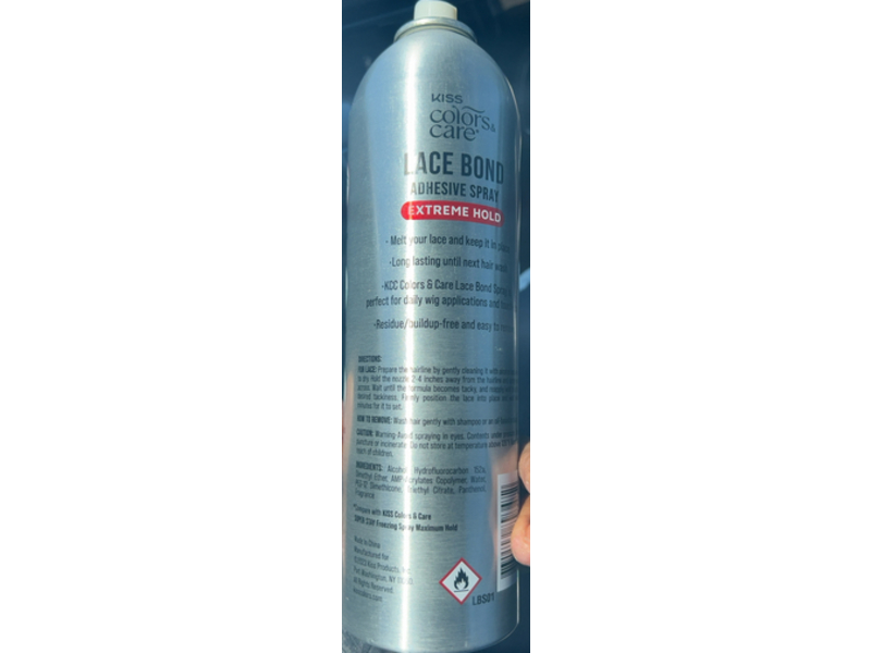 Kiss Colors & Care Lace Bond Adhesive Spray, 8, 11.1 oz/315 g