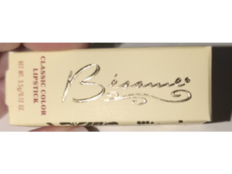 Besame Classic Color Lipstick, 1946 Red Velvet, 0.12 oz/3.5 g