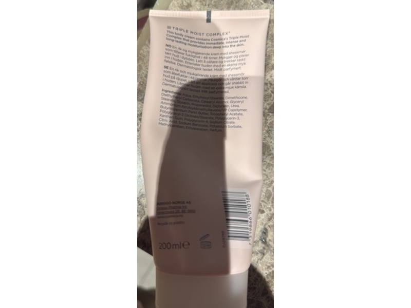 Cosmica Rich Moisturation Body Cream, 200 mL