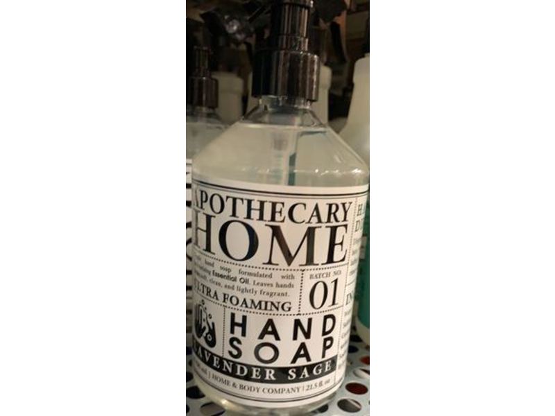 Apothecary Foaming Hand Soap, Lavender Sage, 21.5 fl oz