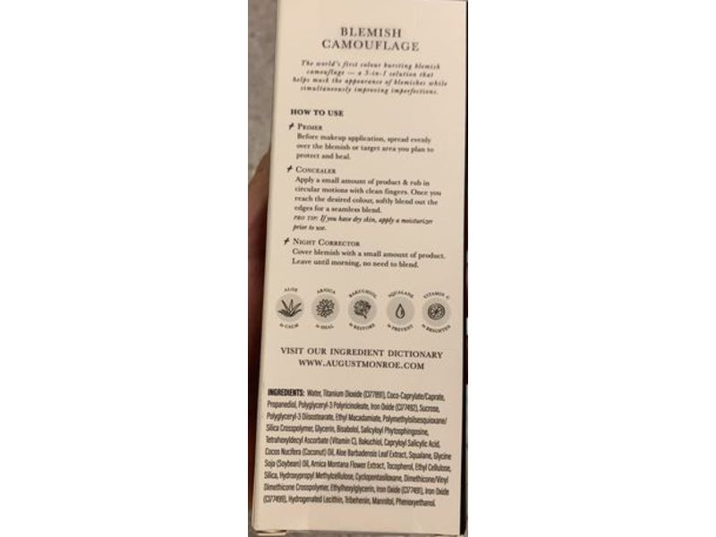 August+Monroe 3-in-1 Blemish Camouflage, 0.12 fl oz/3.6 mL