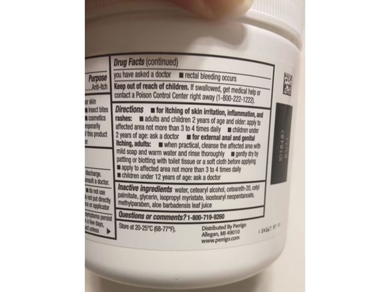 Perrigo Hydrocortisone Cream, 1% Anti-Itch Cream, Maximum Strength, 454 g