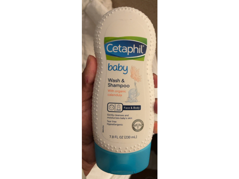 Cetaphil Body Wash Shampoo, Organic Calendula, 7.8 fl oz/230 mL