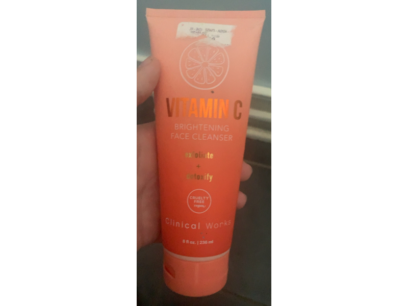 Clinical Works Brightening Face Cleanser, Vitamin C, 8 fl oz/236 mL
