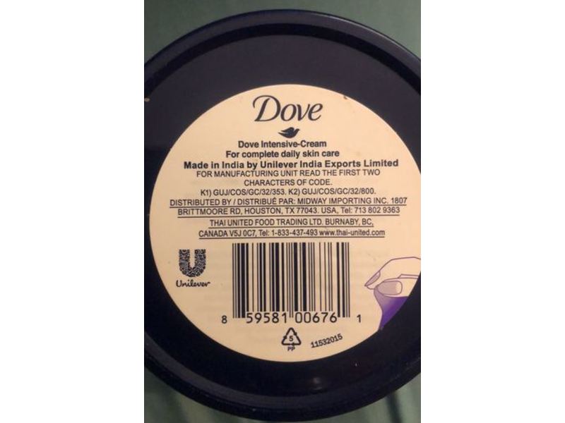 Dove Intensive-Cream, 8.4 fl oz/250 mL