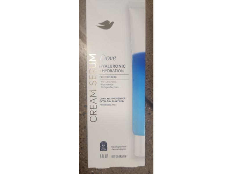 Dove Hyaluronic + Hydration Cream Serum, 8 fl oz