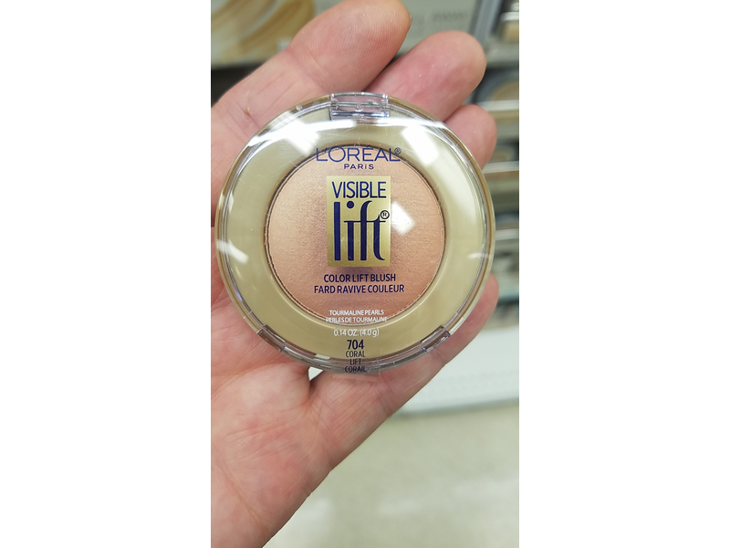 L'Oréal Paris Visible Lift Color Lift Blush, Coral Lift, 0.14 oz.