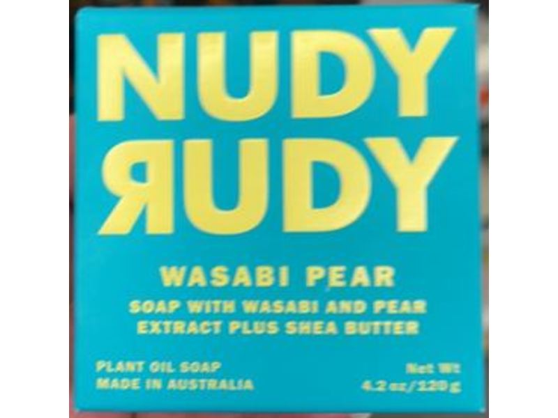 Nudy Rudy Soap, Wasabi Pear, 4.2 oz/120 g