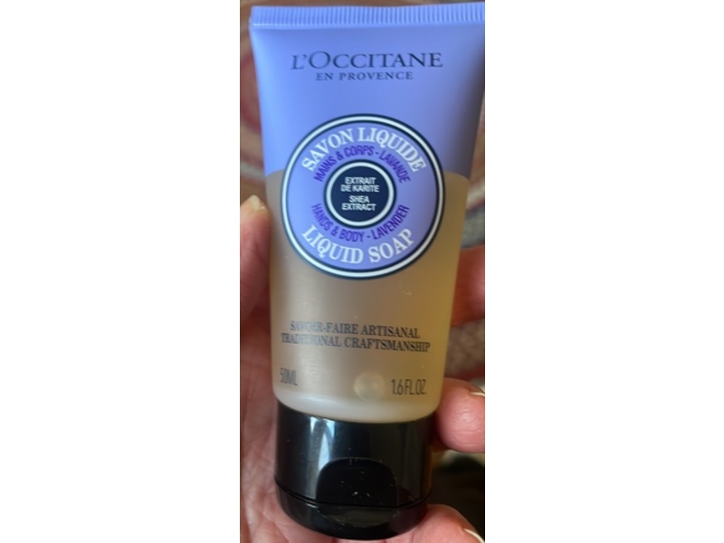 L'Occitane En Provence Hands & Body Liquid Soap, Lavender, 1.6 fl oz/50 mL