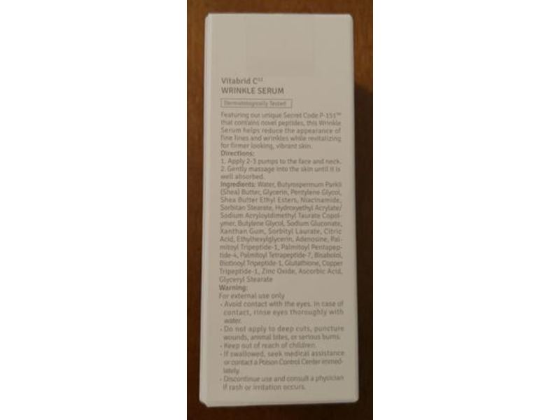 Vitabrid C12 Wrinkle Serum, Firm & Revitalize, 1.01 fl oz/30 mL