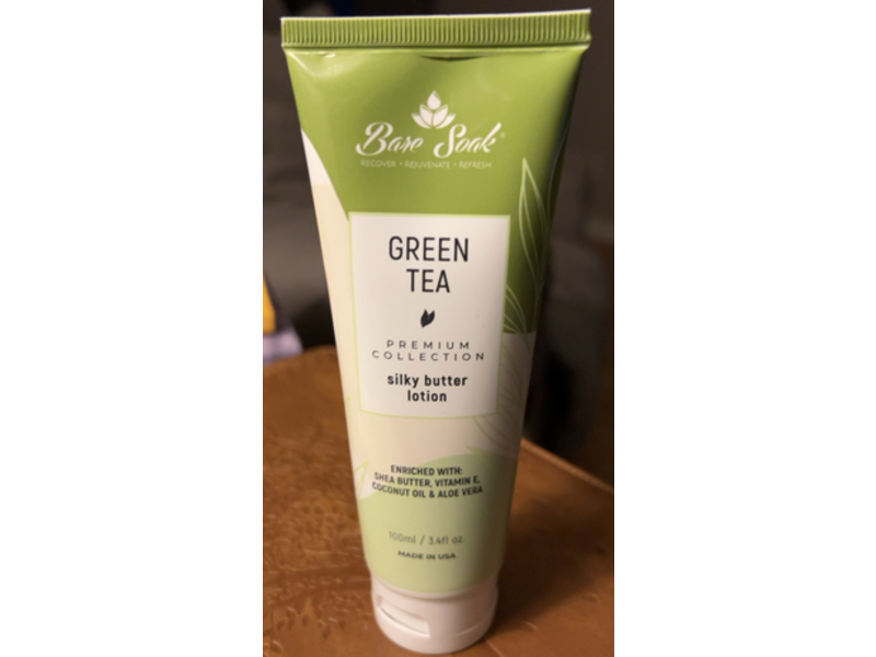 Bare Soak Silky Butter Lotion, Green Tea, 3.4 fl oz/100 mL