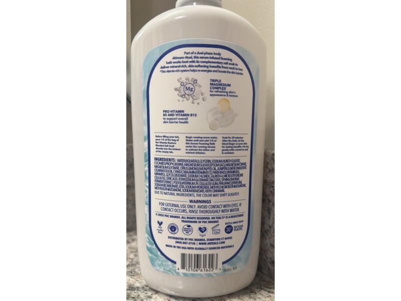 Dr Teal's Serum Foaming Bath, Vitamin Restore, 24 fl oz/710 mL