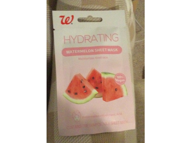 Walgreens Hydrating Sheet Mask, Watermelon