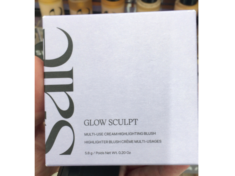 Saie Glow Sculpt Multi-Use Cream Highlighting Blush, Quartzglow, 0.20 oz/5.8 g