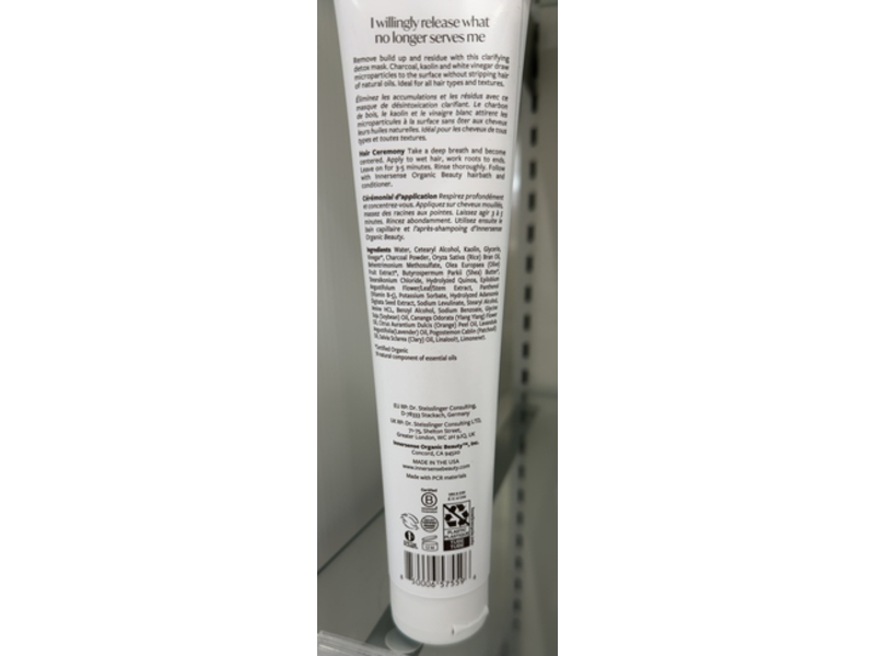 Innersense Detox Hair Mask, 6 fl oz/177 mL