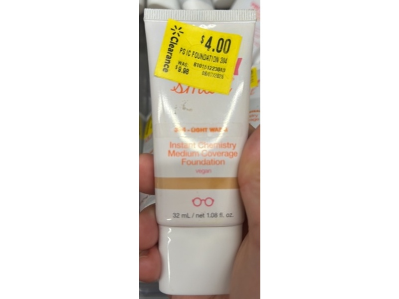 Pretty Smart Instant Chemistry Medium Coverage Foundation, 304 Light Warm, 1.08 fl oz/32 mL