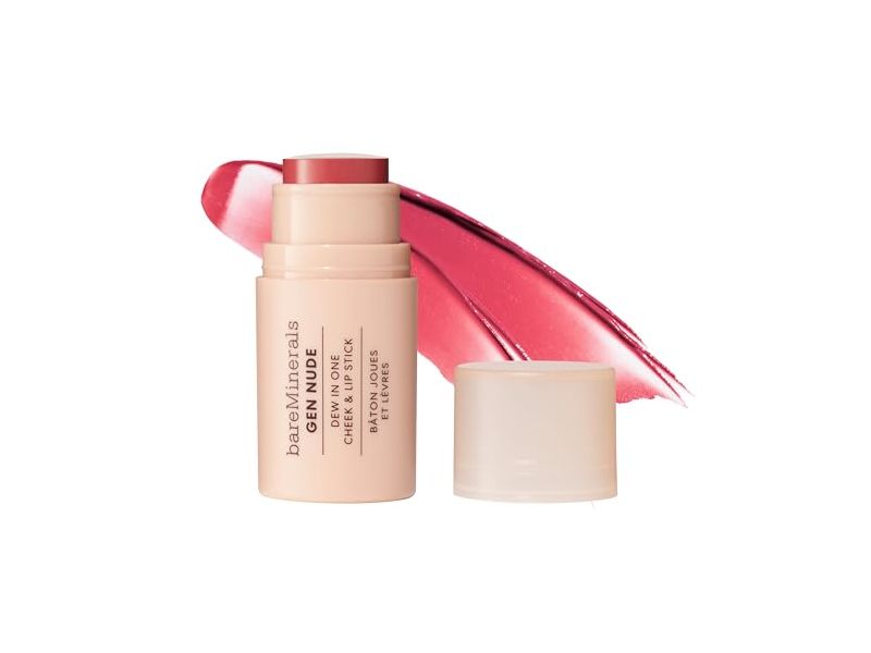 BareMinerals Gen Nude Dew In One Cheek & Lip Stick, Brick It On, 0.1 oz/4.5 g