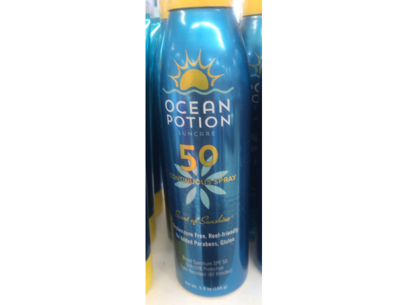Ocean Potion Scent Of Sunshine Continuous Spray, SPF 50, 5.5 oz/156 g