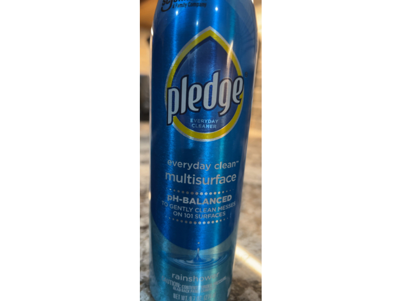 Pledge Everyday Clean Multi Surface Cleaner, Rainshower, 9.7 oz/974 g