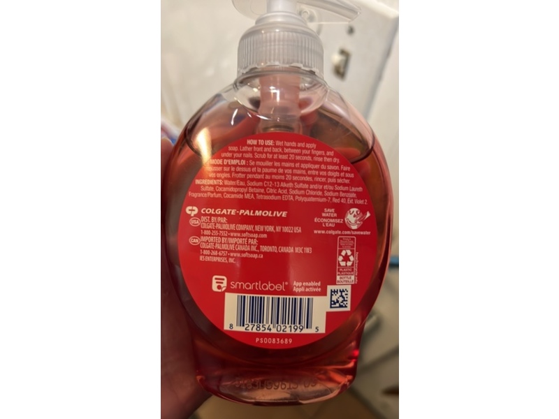Soft Soap Hand Soap, Red Apple Scent, 6.25 fl oz184 mL