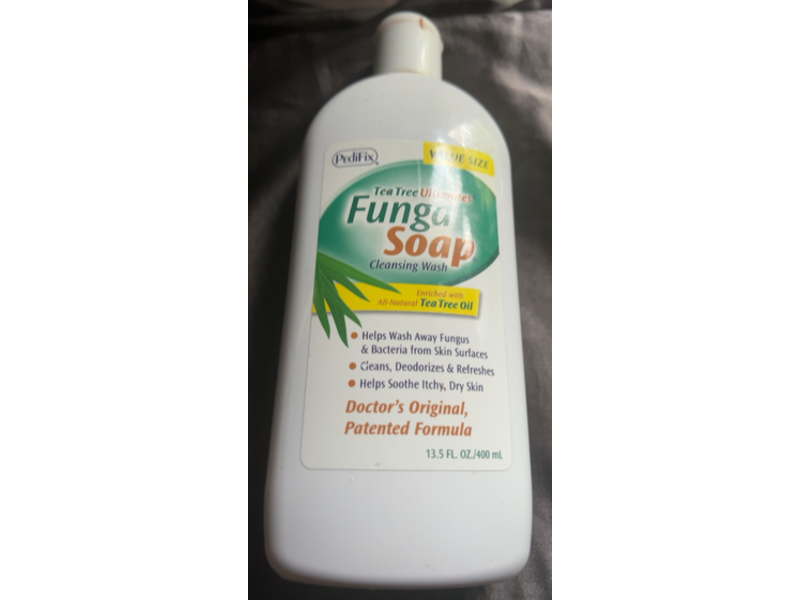 Pedifix Funga Soap Cleansing Wash, Tea Tree Oil, 13.5 fl oz/400 mL