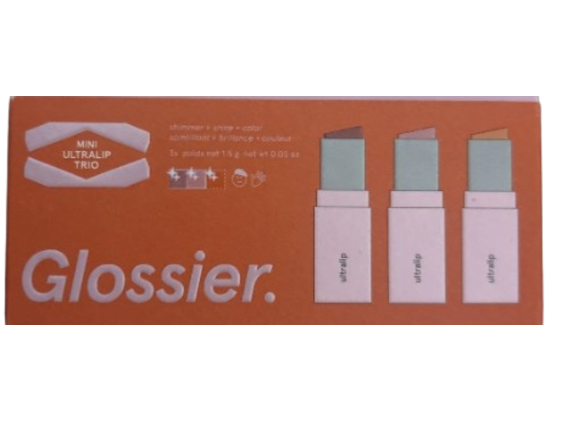 Glossier Mini Ultralip Trio, Pony, Villa & Trophy, 0.05 fl oz/1.5 g