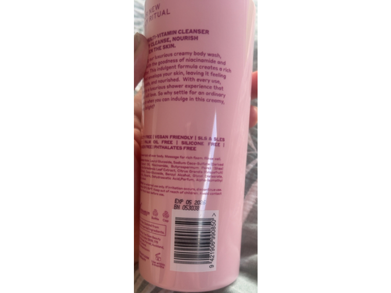 Frula Body Moisturise & Nourish Body Wash, 13.52 oz/400 mL