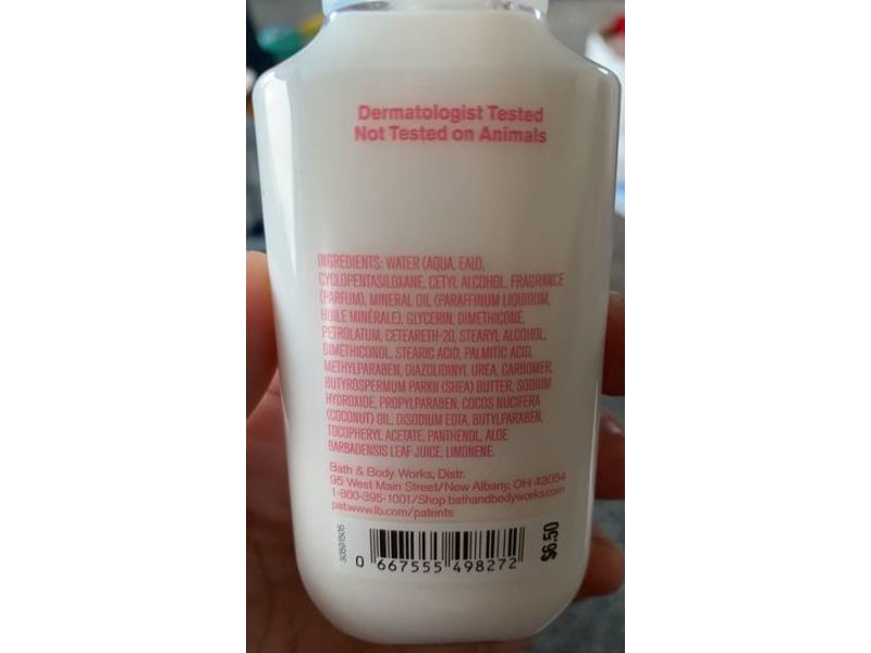 Bath & Body Works 24 Hour Moisture Body Lotion, Twisted Peppermint, Shea Butter + Vitamin E, 3 fl oz/88 mL