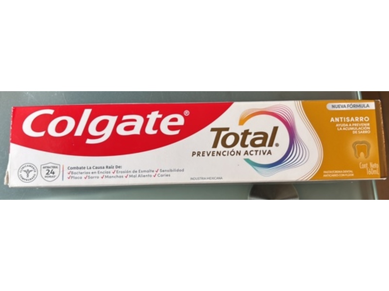 Colgate Total Anti-Tartar Anti-Cavity Toothpaste, Fluoride, 160 mL