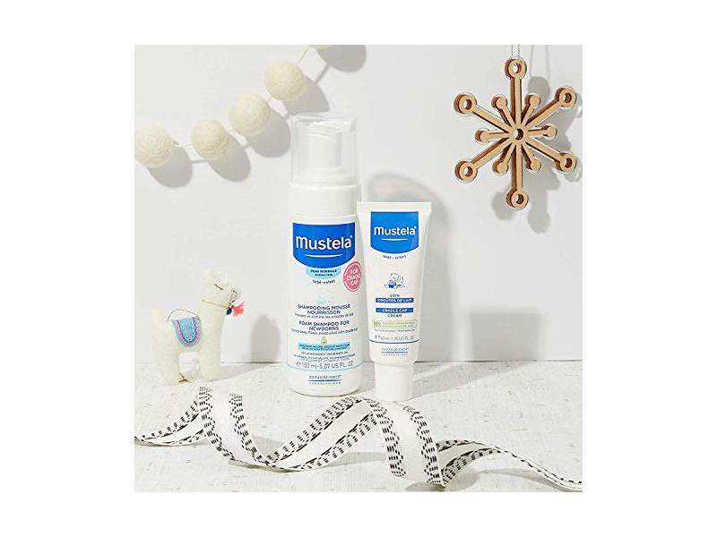 Mustela Foam Shampoo For Newborns, Cradle Cap, 5.07 fl oz/150 mL